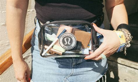 lululemon belt bag clear